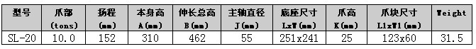 SL-20千斤頂